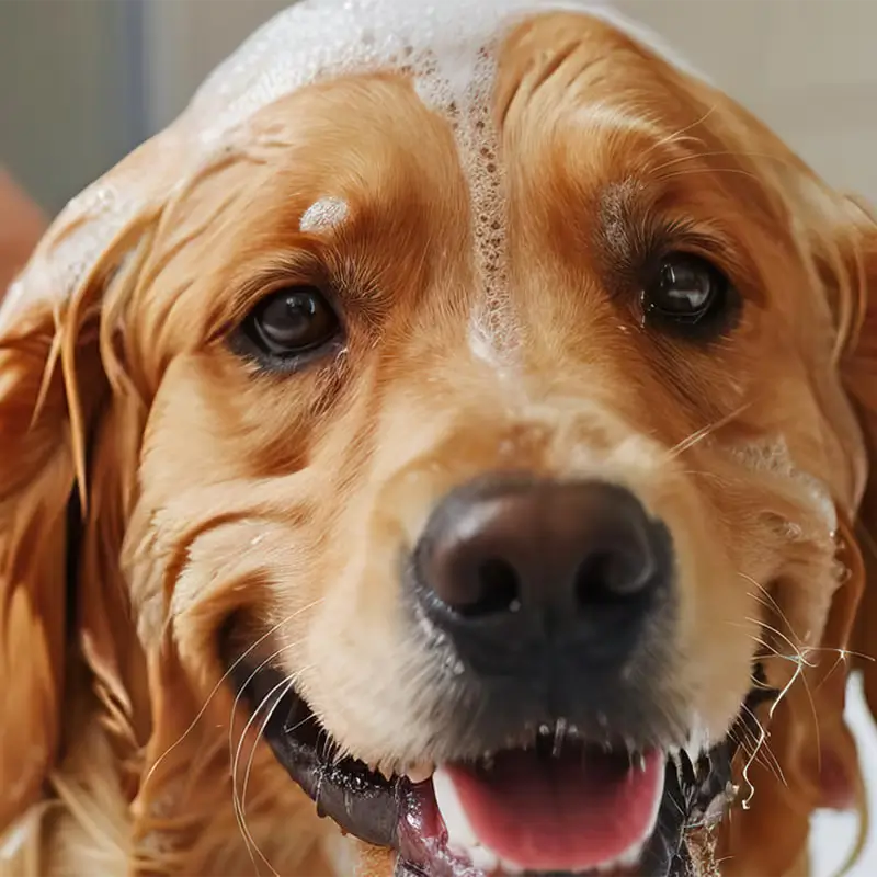 Hund baden und waschen